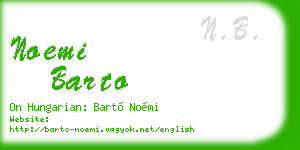 noemi barto business card